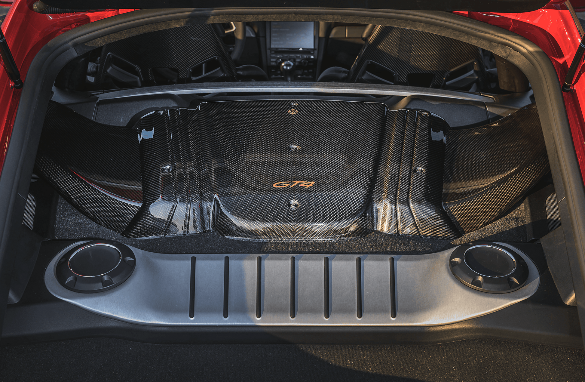 Porsche Cayman GT4 RS Style CARBON FIBER INTAKE - GOLD LEAF lightweight performance