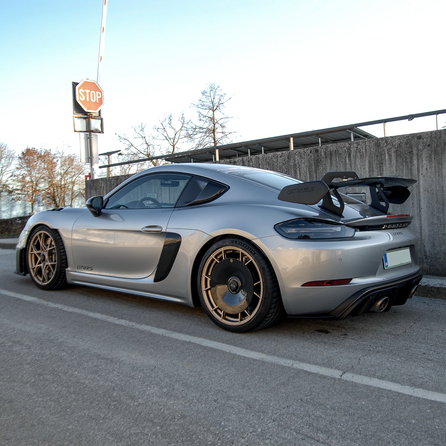 CARBON FIBER AERO DISCS for Porsche 718 GT4 RS - ALU wheels