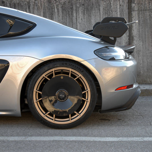 CARBON FIBER AERO DISCS for Porsche 718 GT4 RS - ALU wheels