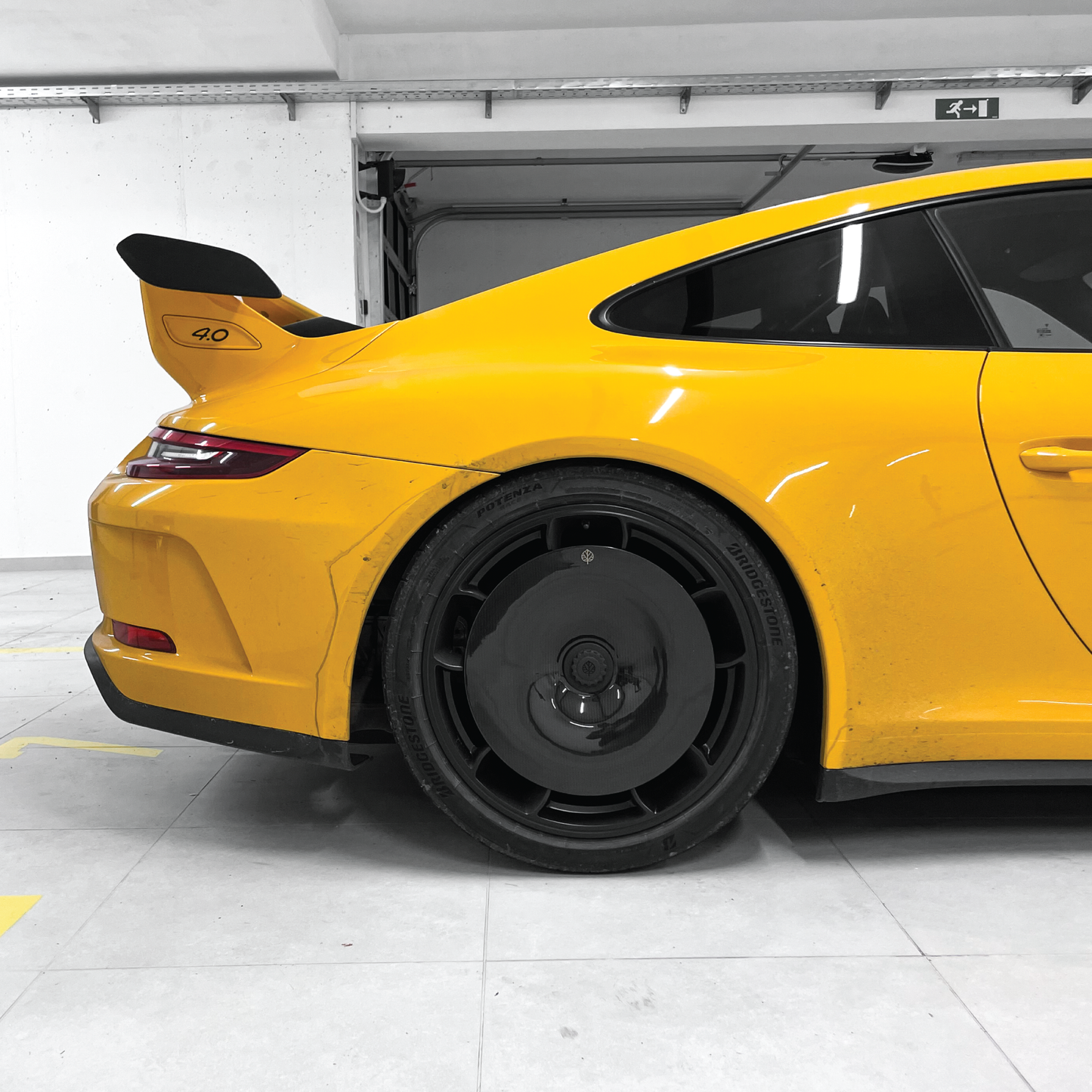 CARBON FIBER AERO DISCS [EVO] for Porsche 911 GT3 (991.2) - ALU wheels