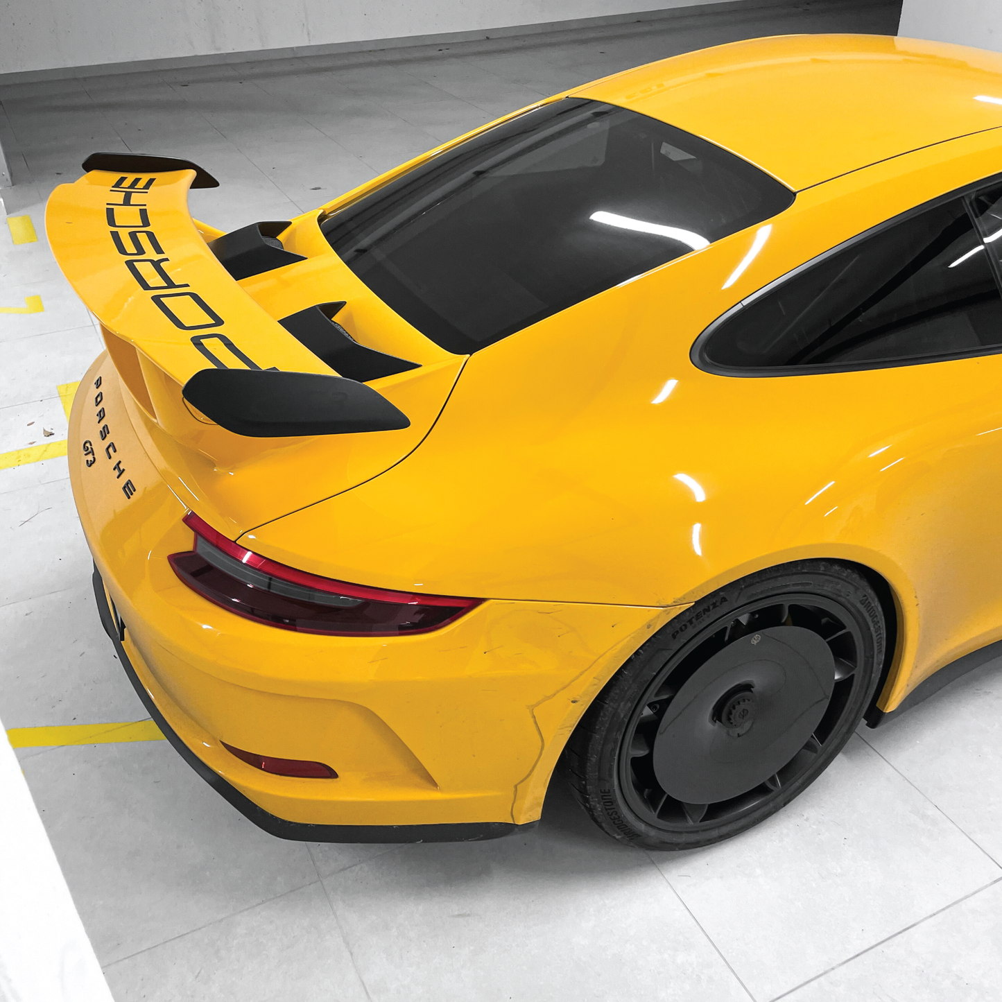 CARBON FIBER AERO DISCS [EVO] for Porsche 911 GT3 (991.2) - ALU wheels