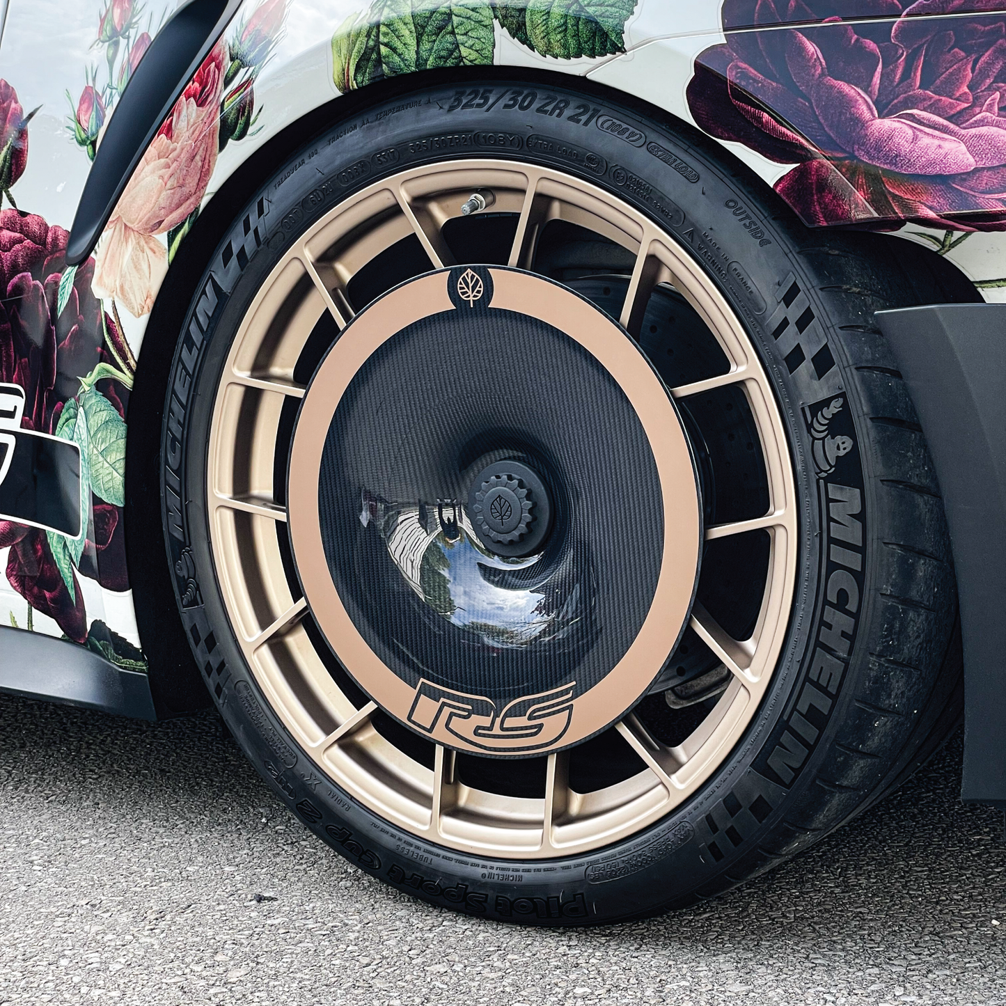 CARBON FIBER AERO DISCS [EVO] for Porsche 911 GT3 RS (992.1) - ALU wheels