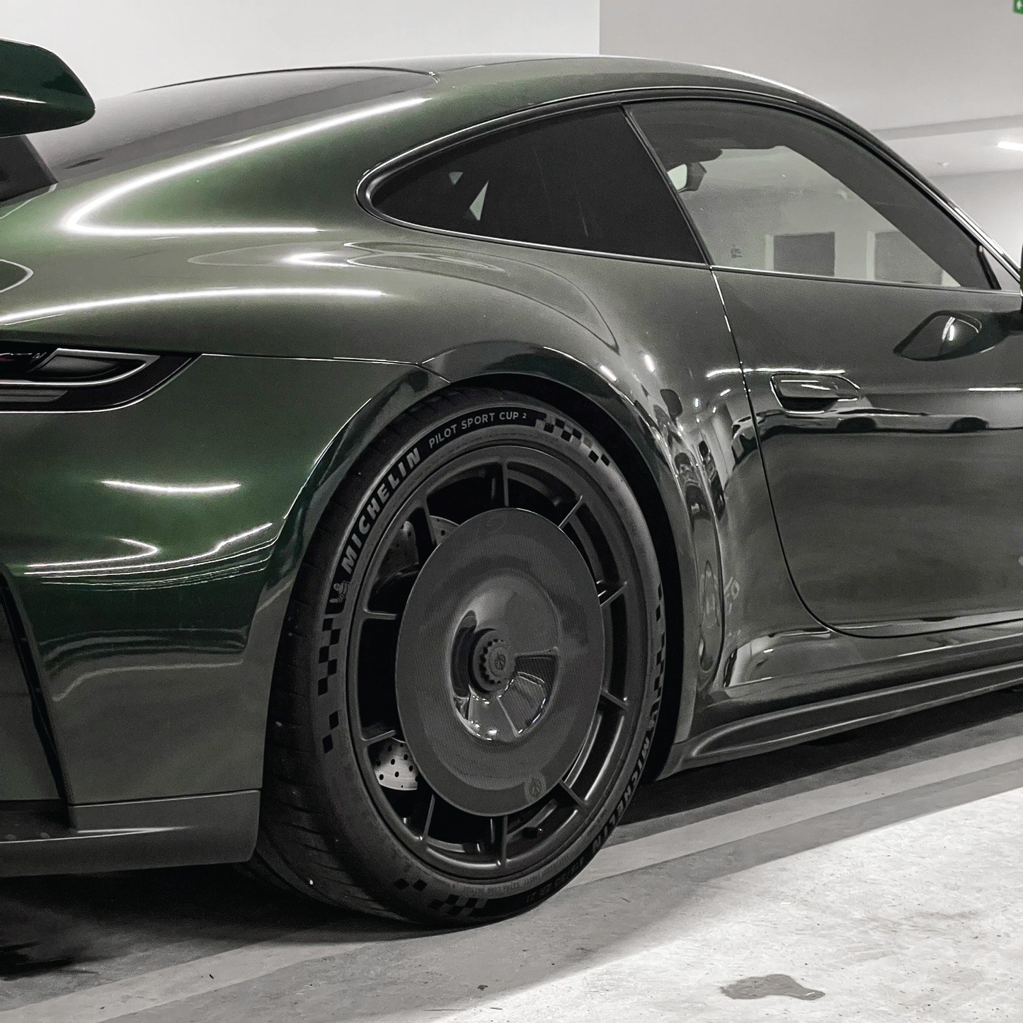 CARBON FIBER AERO DISCS [EVO] for Porsche 911 GT3 (992.2) - ALU wheels