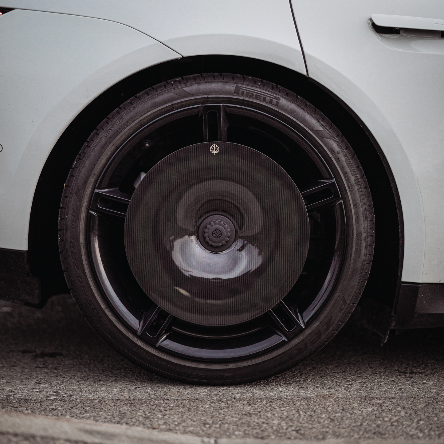 CARBON FIBER AERO DISCS [EVO] for Porsche Taycan - ALU wheels