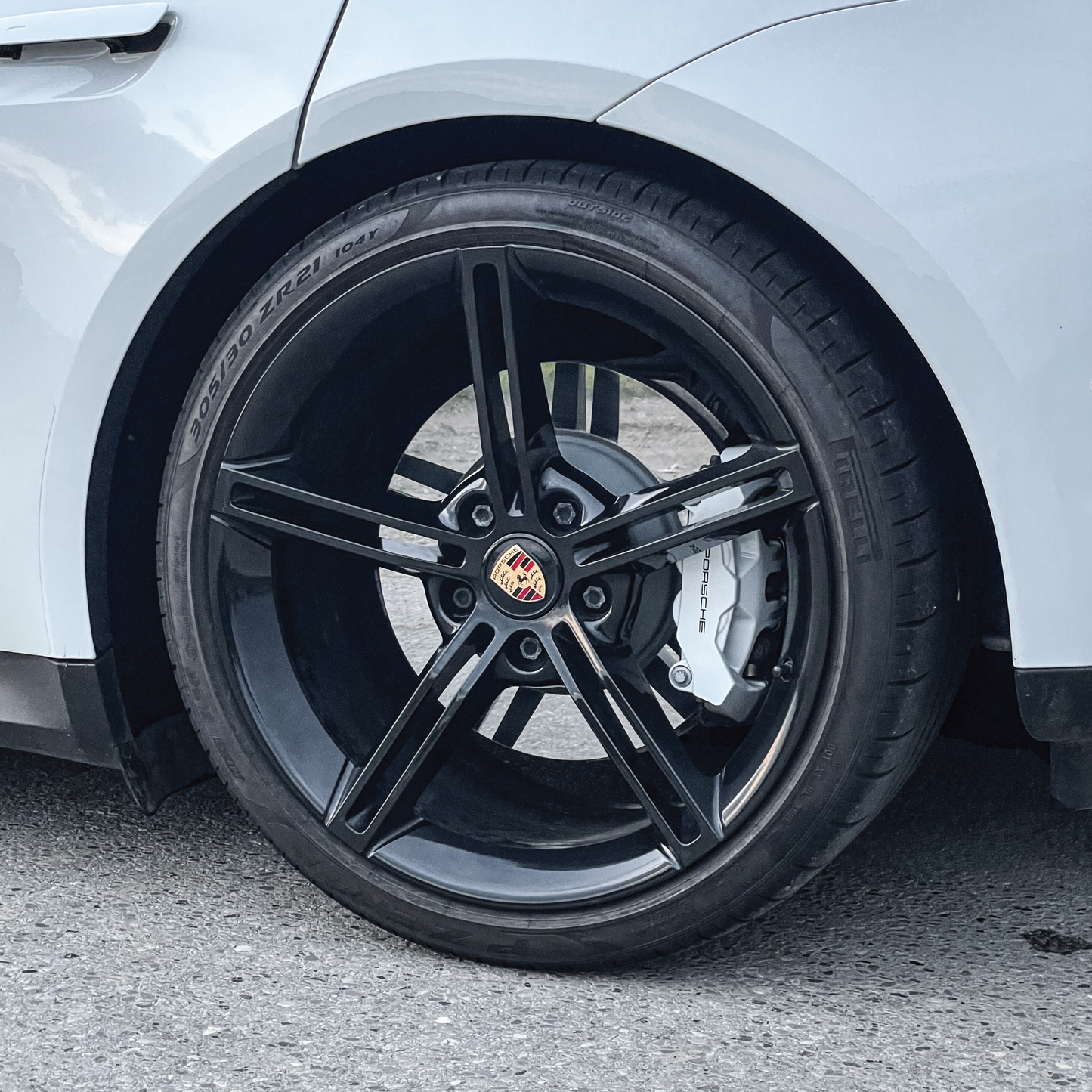 CARBON FIBER AERO DISCS [EVO] for Porsche Taycan - ALU wheels