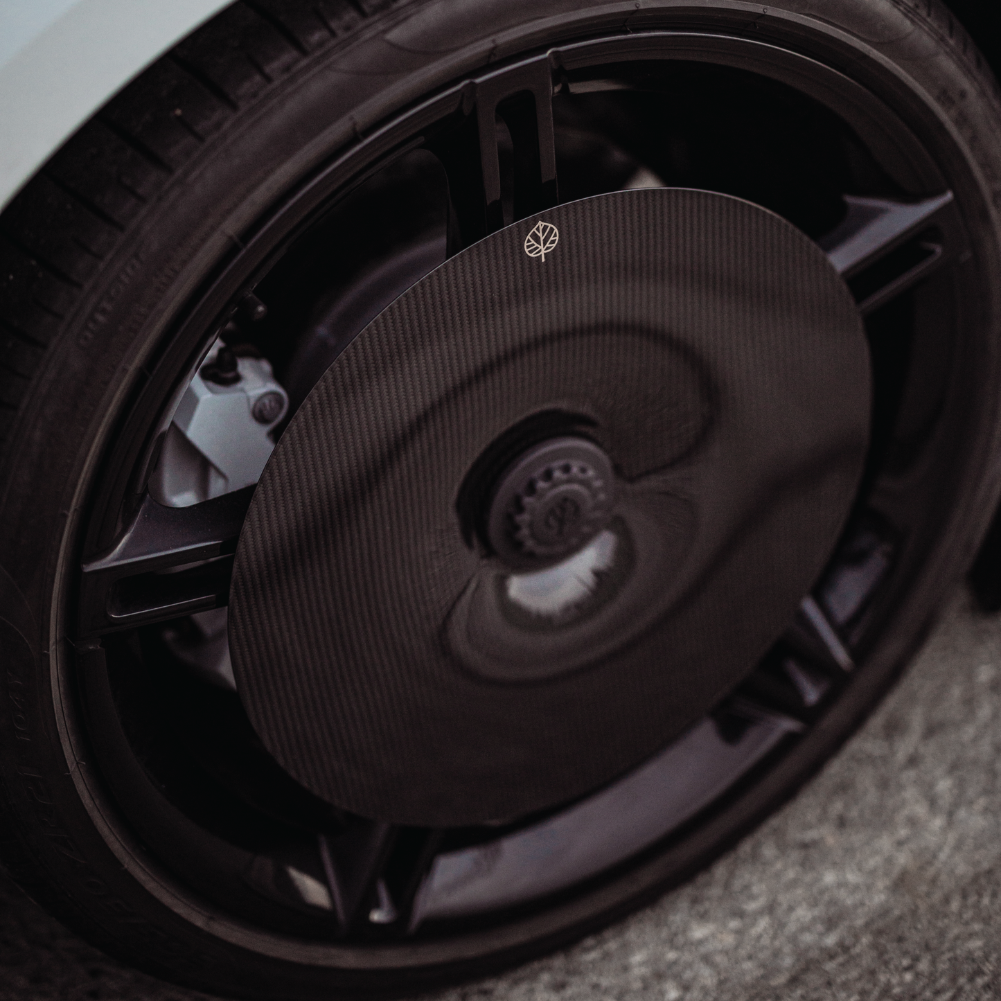 CARBON FIBER AERO DISCS [EVO] for Porsche Taycan - ALU wheels