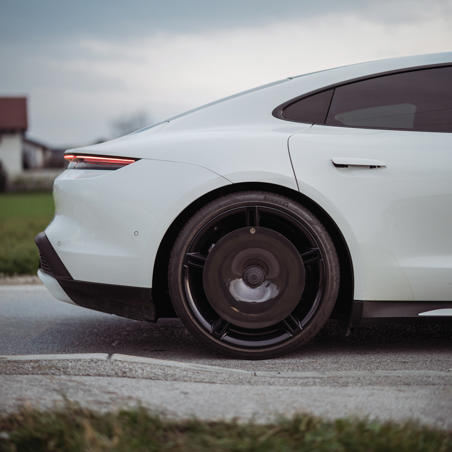 CARBON FIBER AERO DISCS [EVO] for Porsche Taycan - ALU wheels