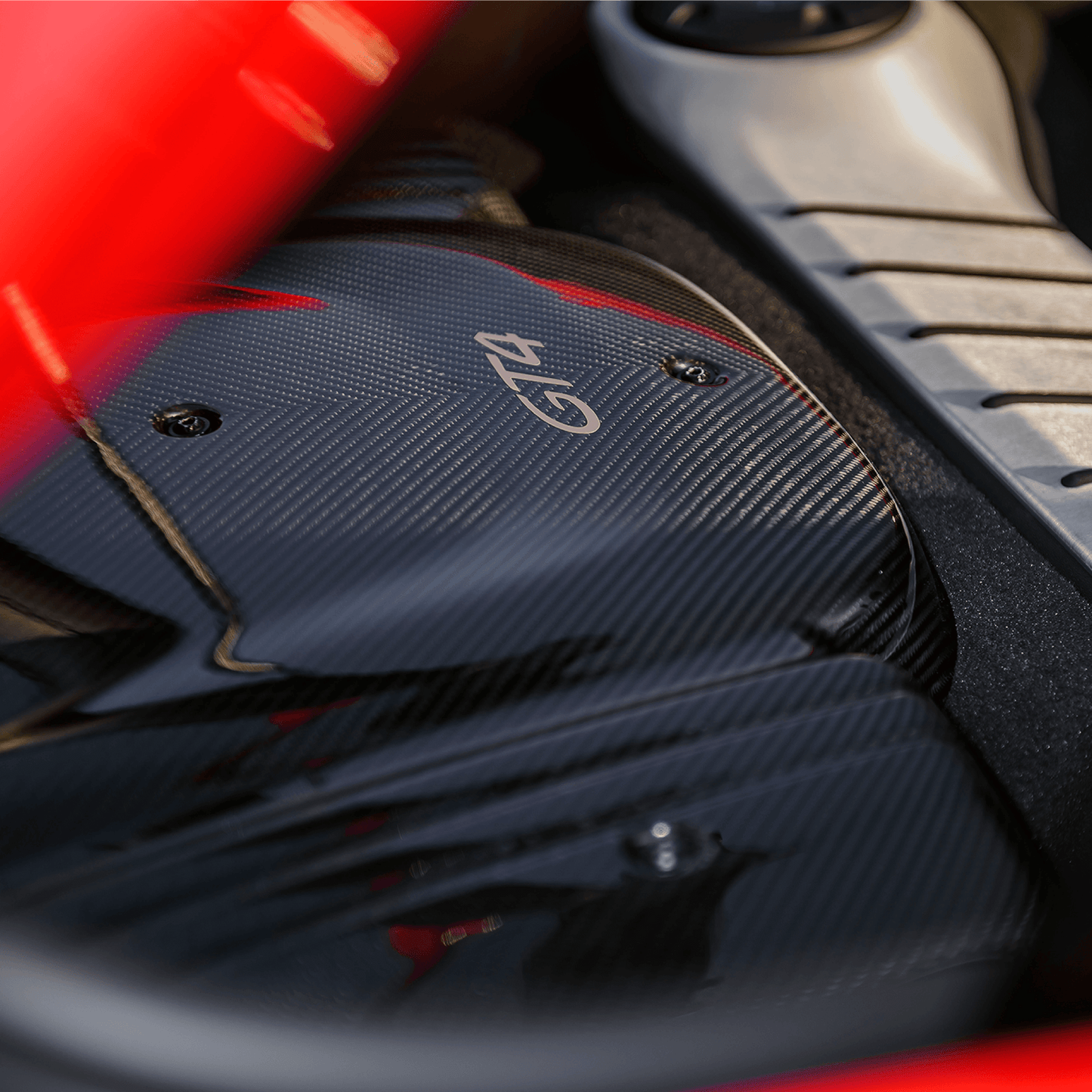 Porsche Cayman GT4 RS Style CARBON FIBER INTAKE - GOLD LEAF lightweight performance