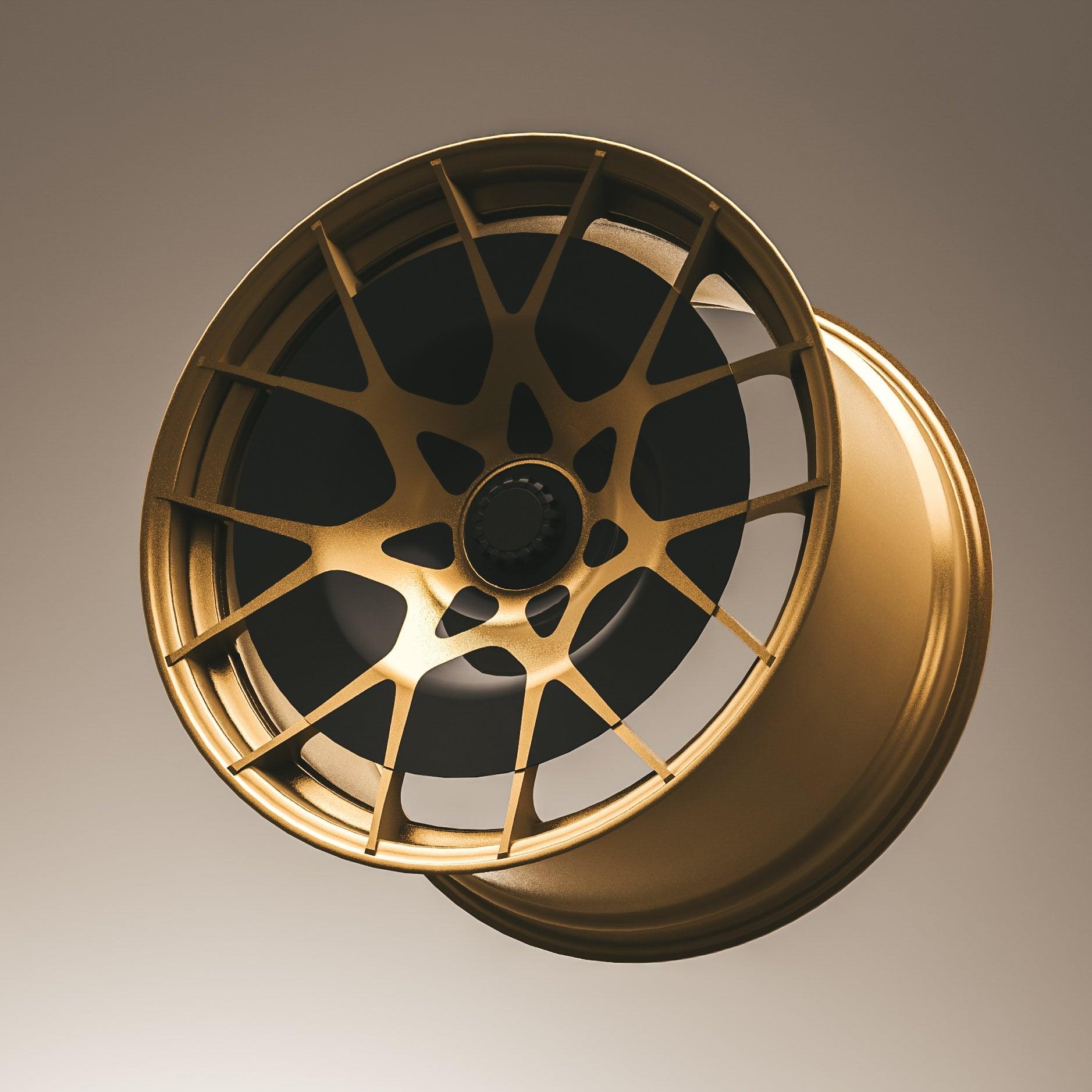 AERO DISCS for 992 GT3 RS - GOLD LEAF lightweight performance